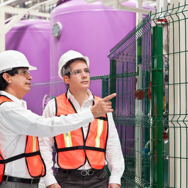 Technicien en maintenance vérifiant le système de climatisation industrielle | YLA Engineering